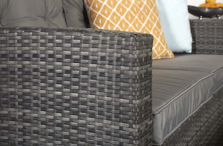 Holly Five Piece Sofa Set with Steel Frame in Mixed Grey | Holl0286