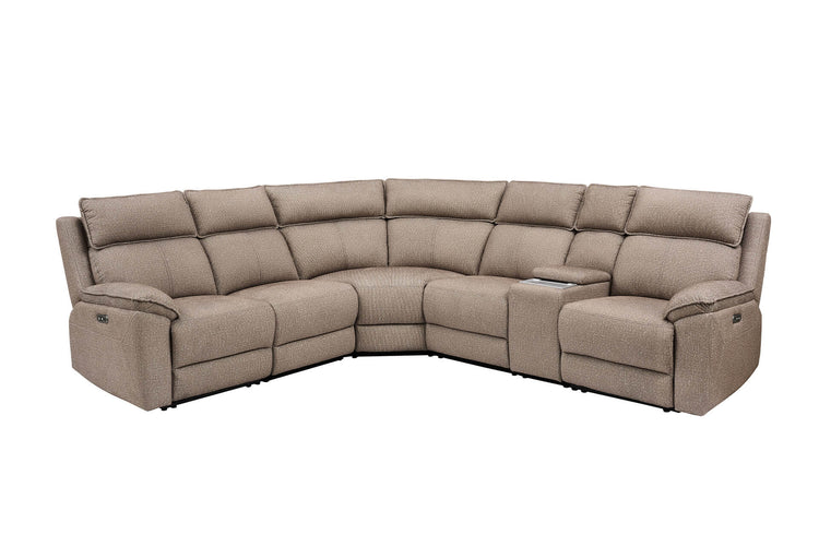 Blaine Fabric Electric Recliner Corner Sofa | VIDA Living
