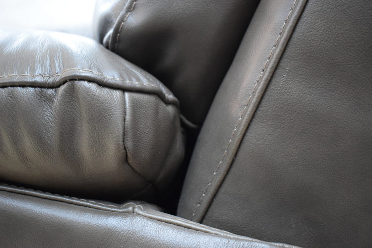 Monty Ex-Display Brown Leather 3 + 2 Seater Manual Recliner Sofas | EXMON