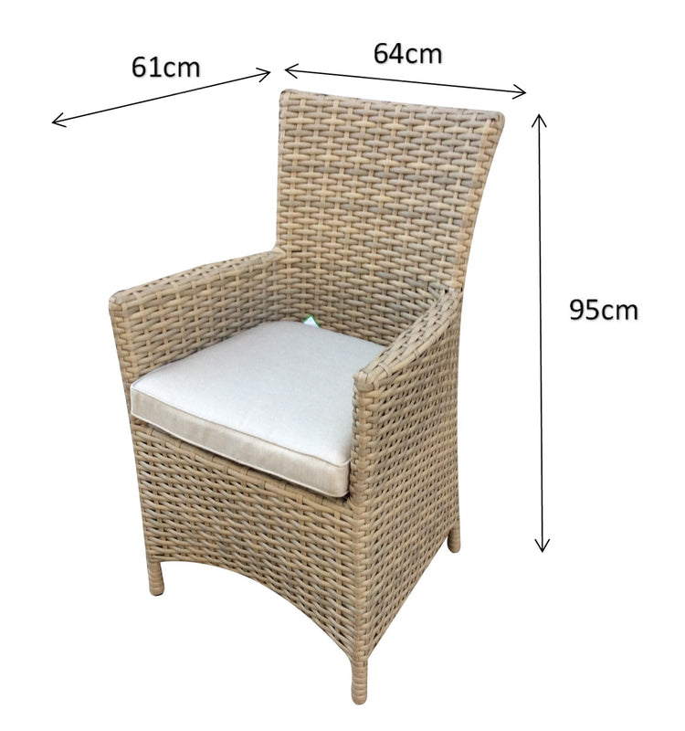Signature Weave - Rattan Bistro Set with 2 High Back Chairs | Darcey | Darc0264_Darc0256