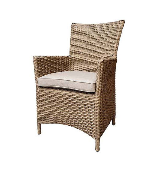 Darcey Brown Rattan Outdoor Bistro Set with High Back Chairs | Darc0264_0256
