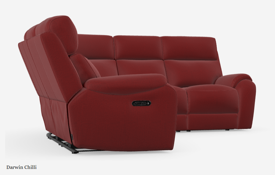 Winchester Fabric Modular Corner Sofa, Static, Manual or Electric Recliner
