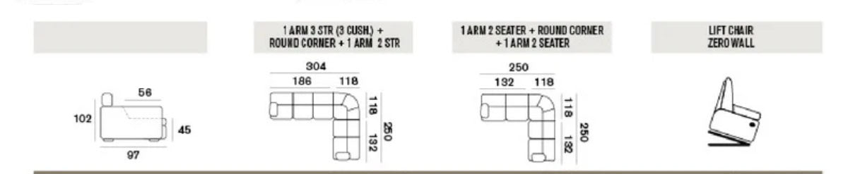 Device Leather Sofa Collection with Removable Covers & Recliner Option