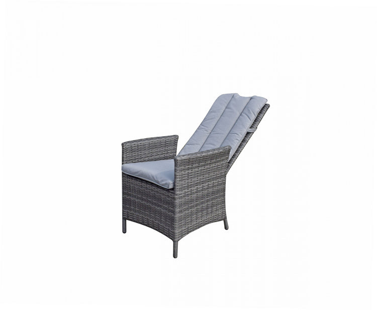 Signature Weave - Emily Rattan Reclining Chair in 8mm Grey | Emil0335