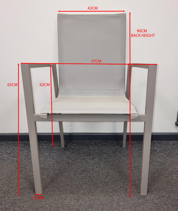 Galaxy Outdoor Aluminium Extending Dining Table + 6/8 Chairs | Gala0520_0532