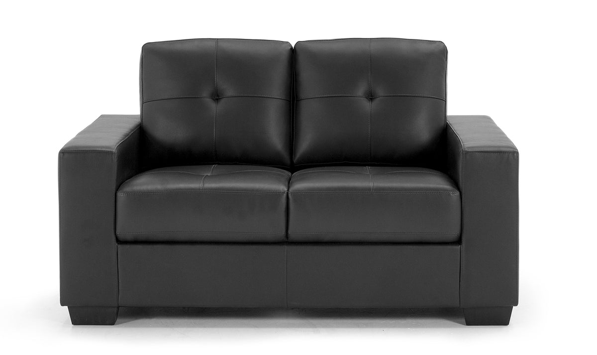 Gemona Bonded Leather Sofa Collection on Chrome Legs
