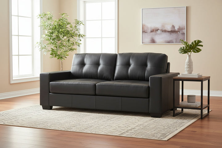 Gemona Bonded Leather Sofa Collection on Chrome Legs | VIDA Living