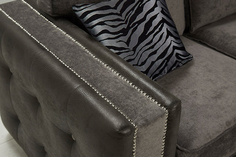 Modular Bespoke Glimmer Fabric Sofa Collection | Red Rose