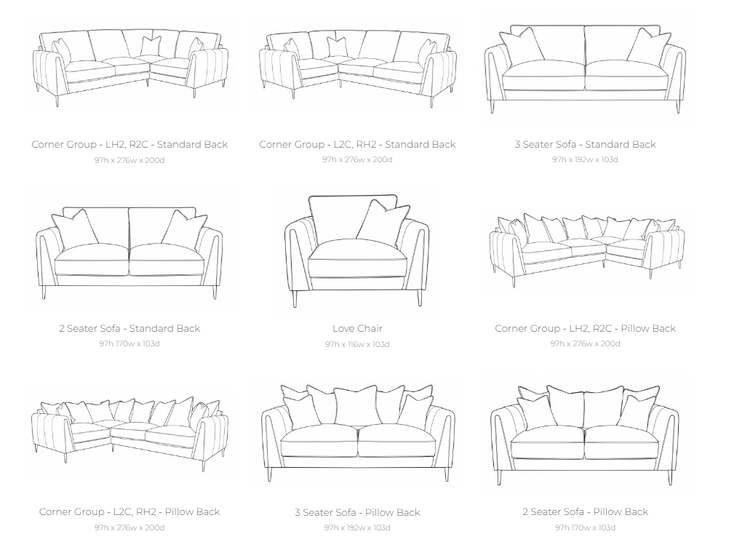 Harlow Fabric Sofa Collection | Buoyant Upholstery