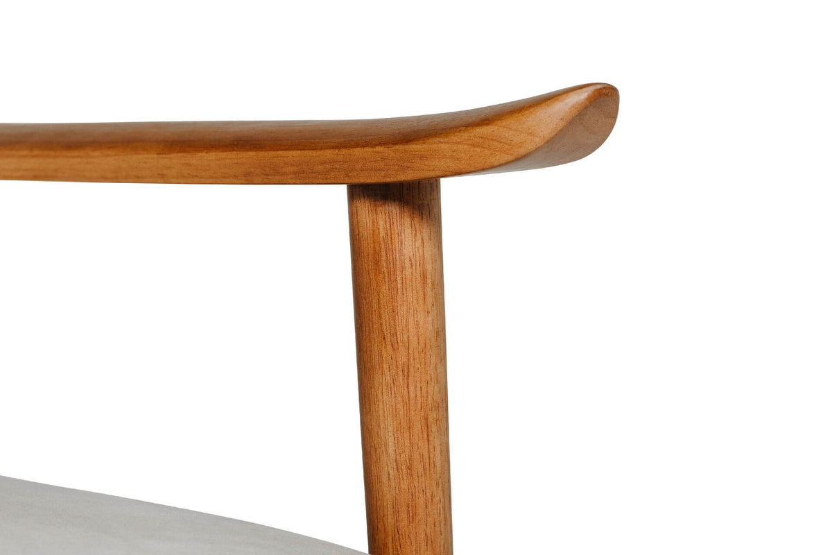 Heath Velvet Accent Chair on Solid Wood Base, Green or Grey