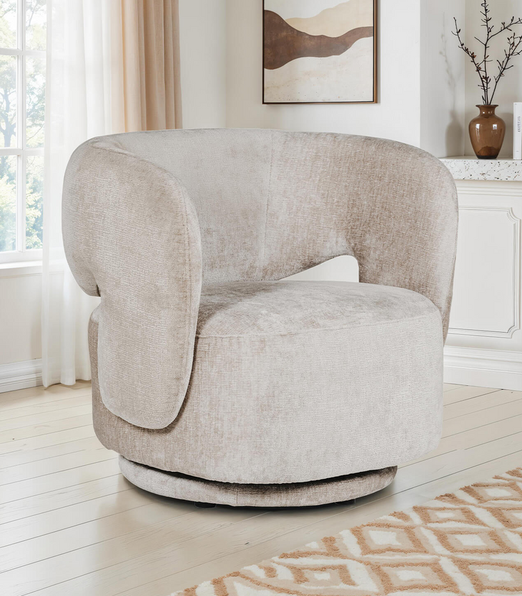 Koa Fabric Accent Swivel Chair | VIDA Living