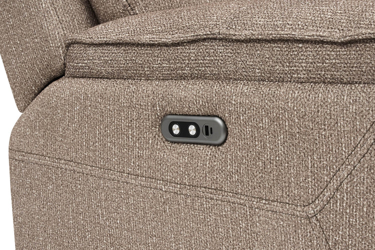 Blaine Fabric Electric Recliner Corner Sofa | VIDA Living