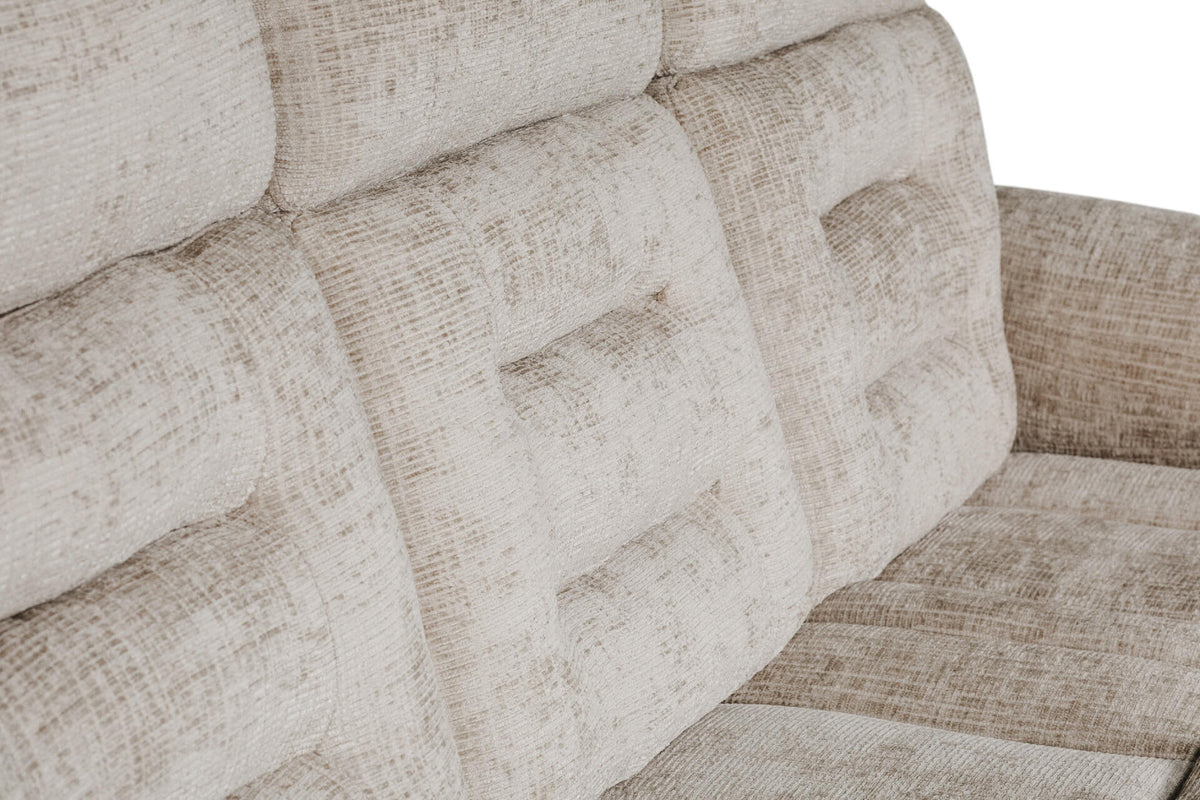 Wilbur Fabric Manual Recliner Corner Sofa