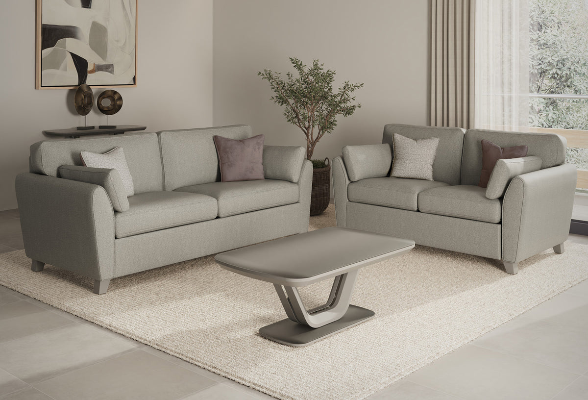 Cantrell Linen Look Fabric Sofa Collection with Sofa Bed