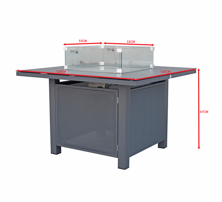 Lisbon 1.1 x 1.1m Firepit Table | Lisb0476