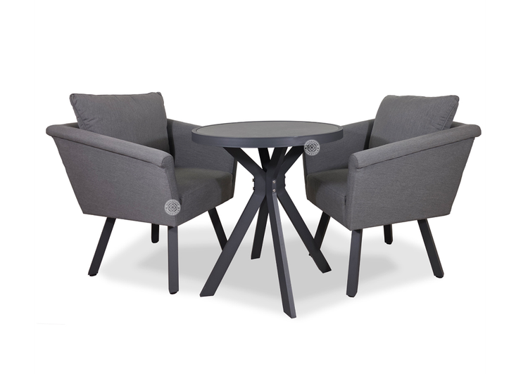 Luna Grey Fabric Bistro Set | Alar0483_Luna0454