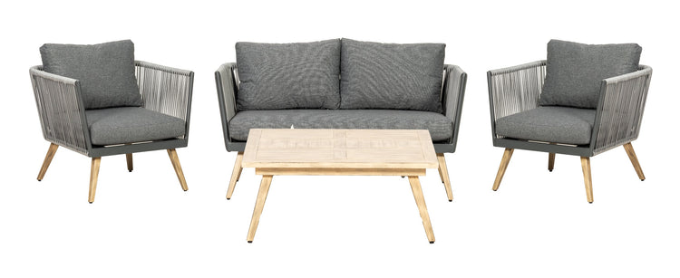 Rattan Milan Four Seater Sofa Lounging Set  | AMIR | MIL2SOF-WS