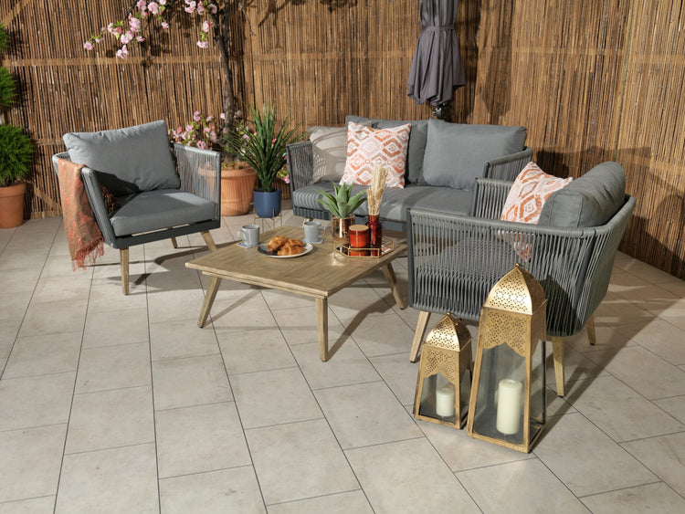Rattan Milan Four Seater Sofa Lounging Set  | AMIR | MIL2SOF-WS