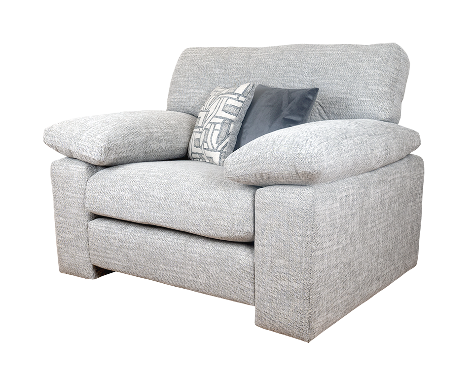 Megan Chenille Sofa & Corner Collection in Grey Tones