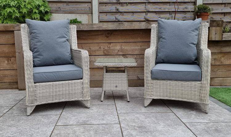 Meghan Grey Rattan 3 Piece Lounge Set (Sarah Weave) | Megh0384