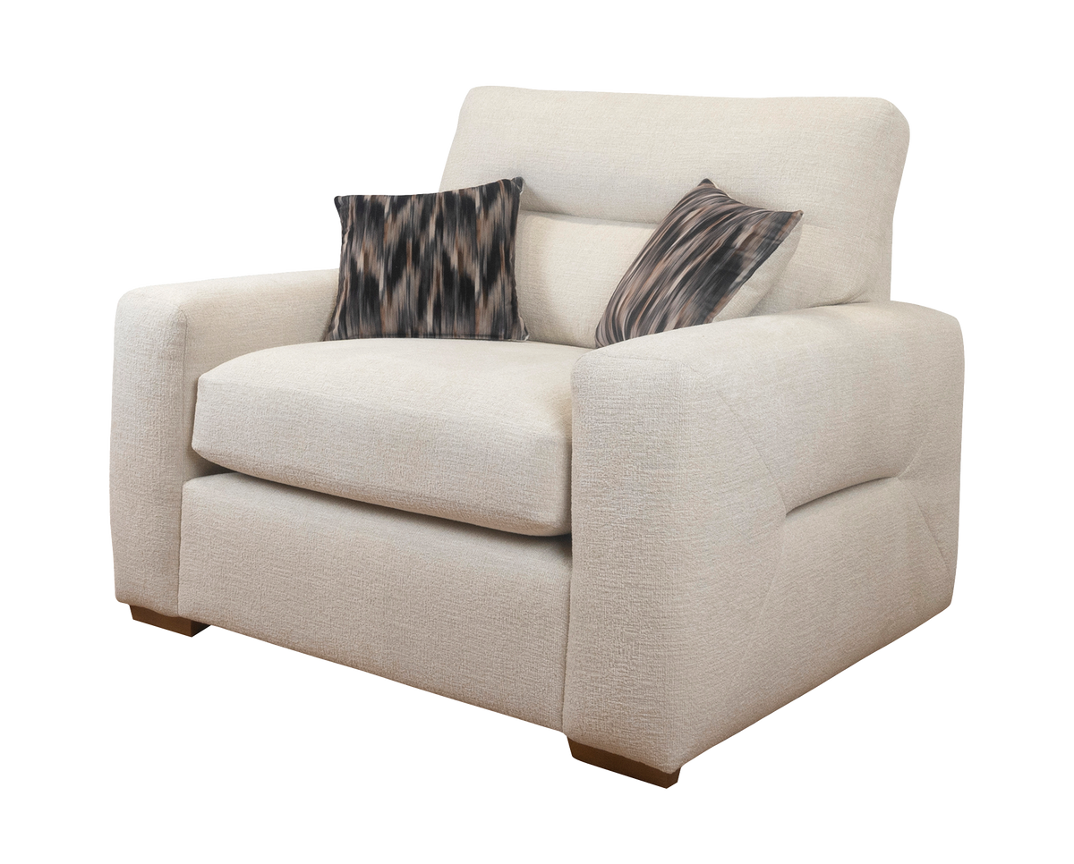 Melrose Fabric Sofa & Chaise Collection with Two-Tier Cushions