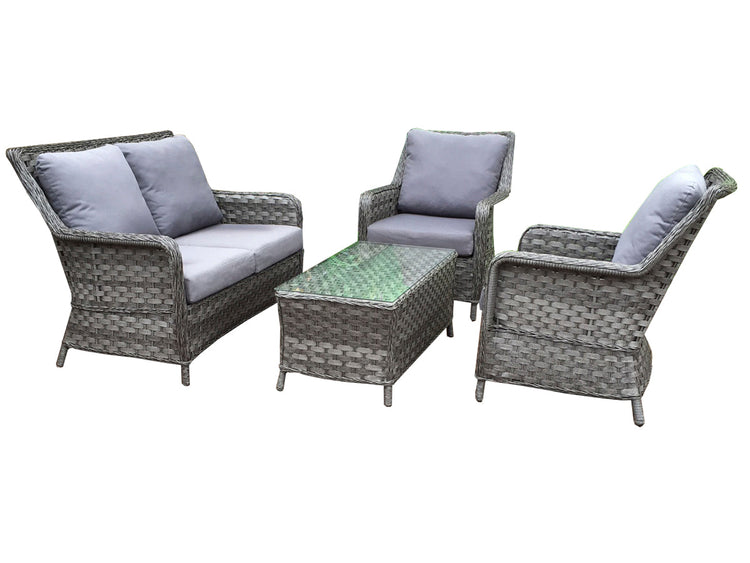 Signature Weave - Rattan 4 Seater Sofa Set with Chairs | Mia0008