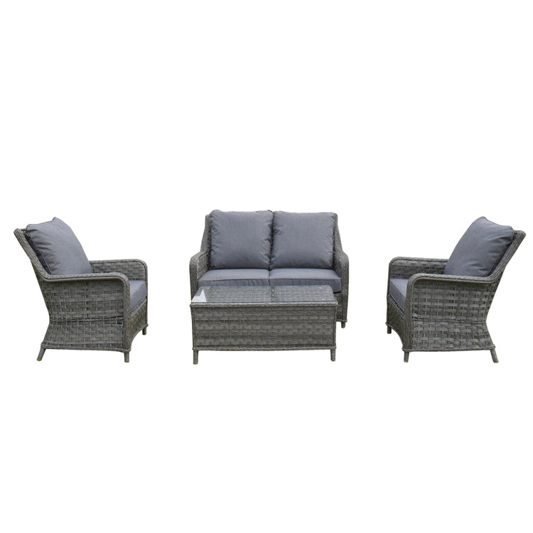 Signature Weave - Rattan 4 Seater Sofa Set with Chairs | Mia0008