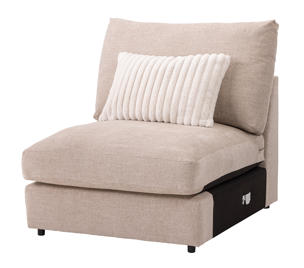 Midsummer Modular Chenille Sofa Collection with Feather Seats