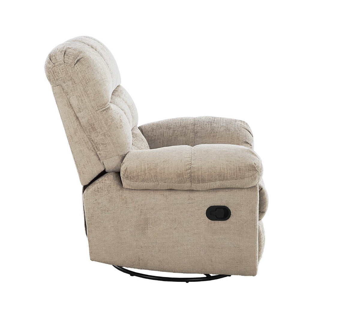 Nellie Glider Swivel Manual Recliner Chair in Grey or Latte