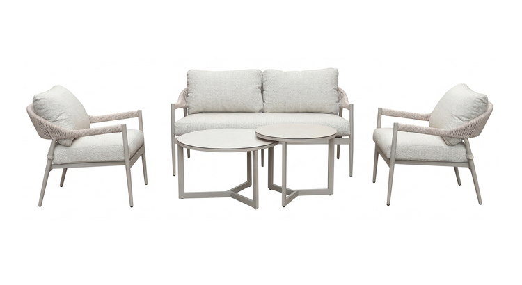Nettlestone 4 Seater Sofa Set with Nesting Tables | Nett0577