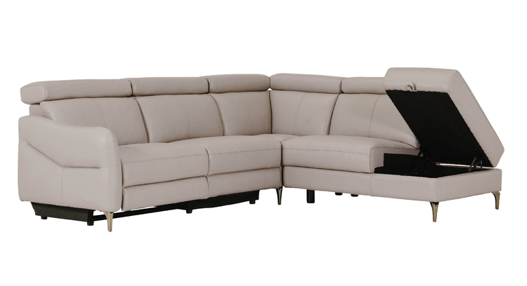 Nico Leather Electric Recliner Corner Sofa | VIDA Living
