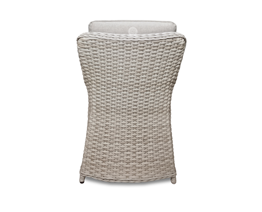 Northwood Pale Beige Rattan Garden Dining Armchair with Cushions