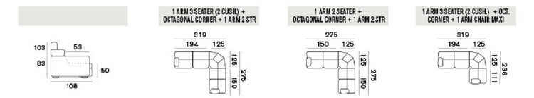 Modular Palinuro Leather Sofa Collection | Newtrend Concepts Italia