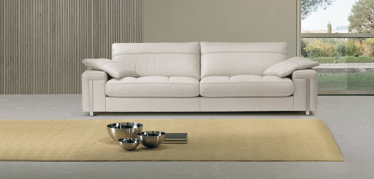 Alterego Modular Italian Leather Sofa with MAXI 4 Seater
