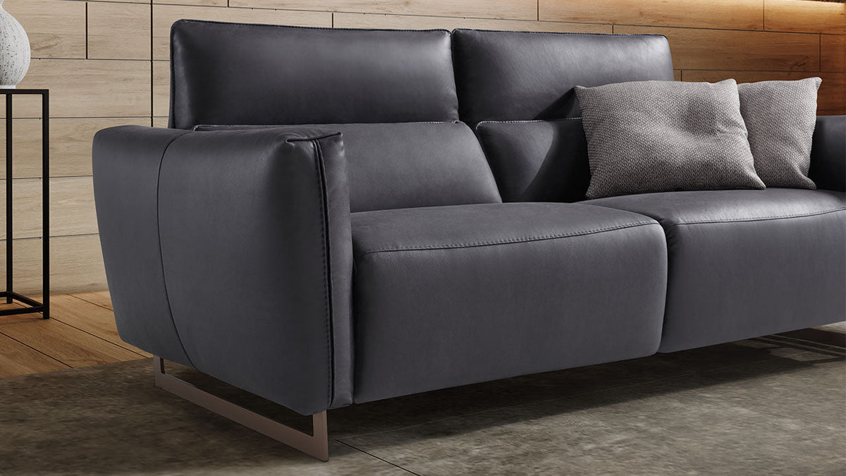 Baccarat Italian Leather Sofa with Electric Headrest & Footrest Option