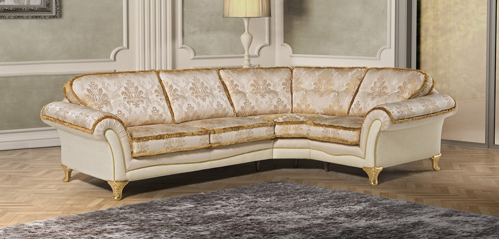 Beethoven Leather Corner Sofa Collection with Removable Cushions | Newtrend Concepts Italia