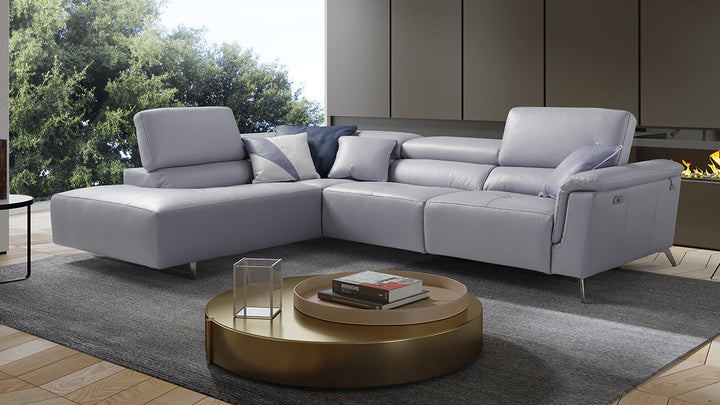 Birdy Modular Leather Sofa with Adjustable Headrests & Recliner Option | Newtrend Concepts Italia