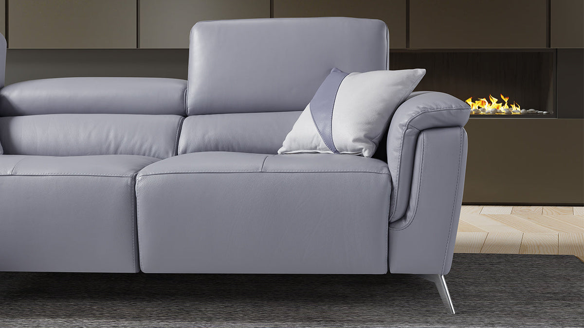 Birdy Modular Leather Sofa with Adjustable Headrests & Recliner Option