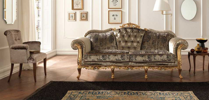 Edward High Back Classic Italian Leather Sofa Collection | Newtrend Concepts Italia