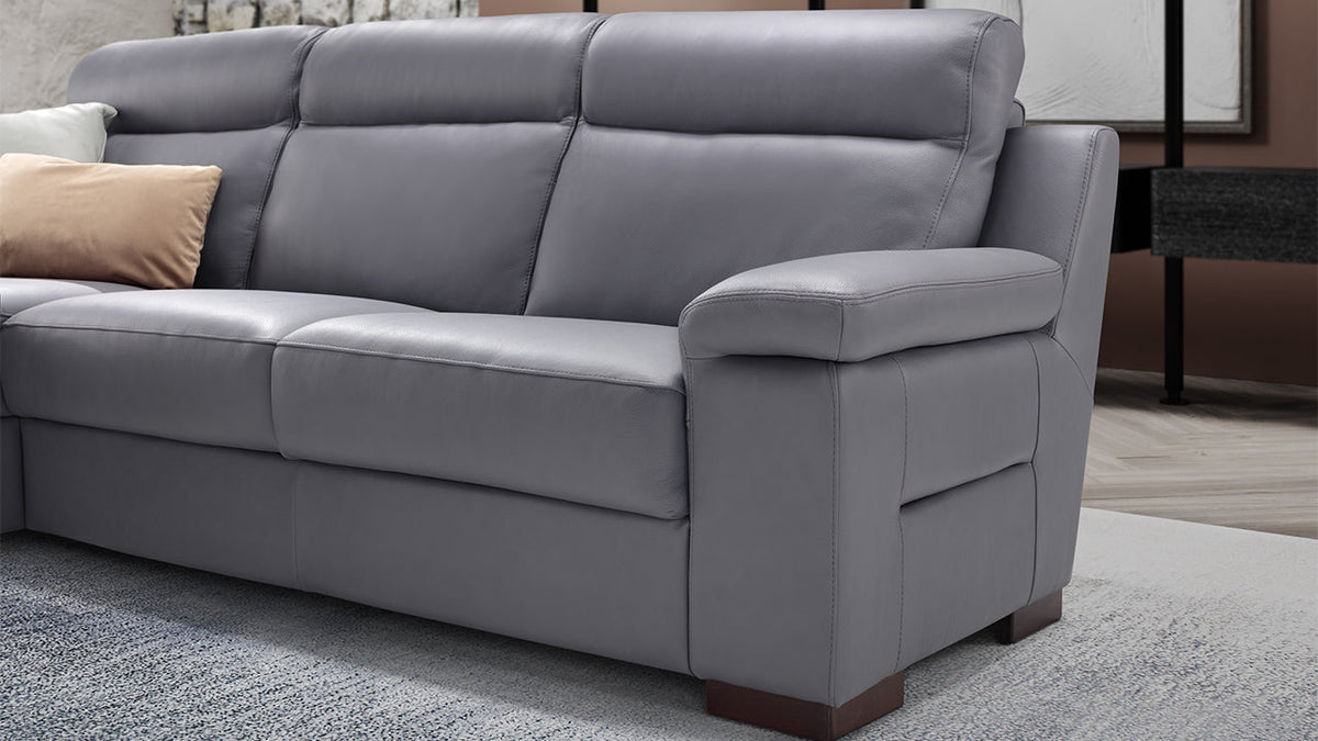 Eldorado Italian Leather Sofa & Chaise Collection