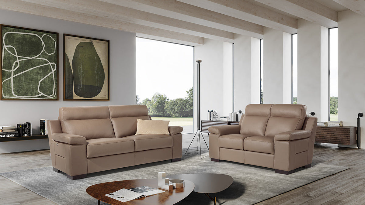 Eldorado Italian Leather Sofa & Chaise Collection