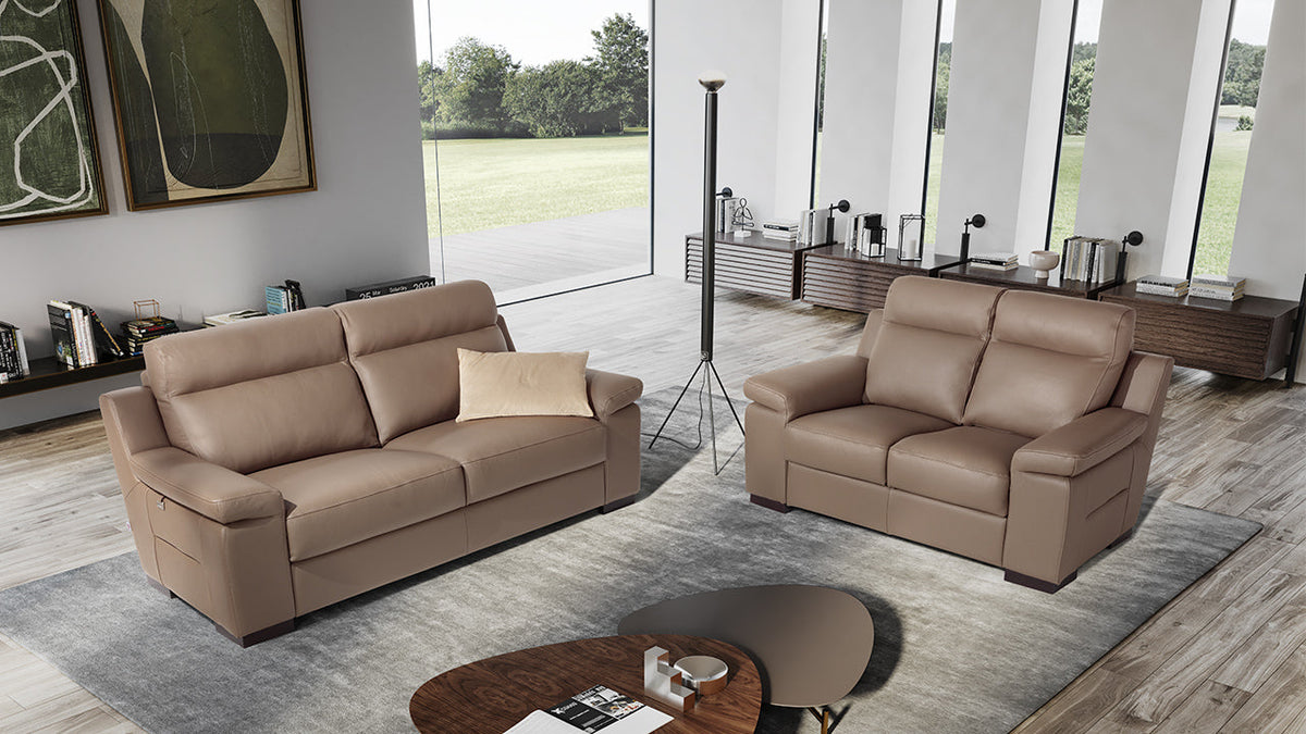 Eldorado Italian Leather Sofa & Chaise Collection