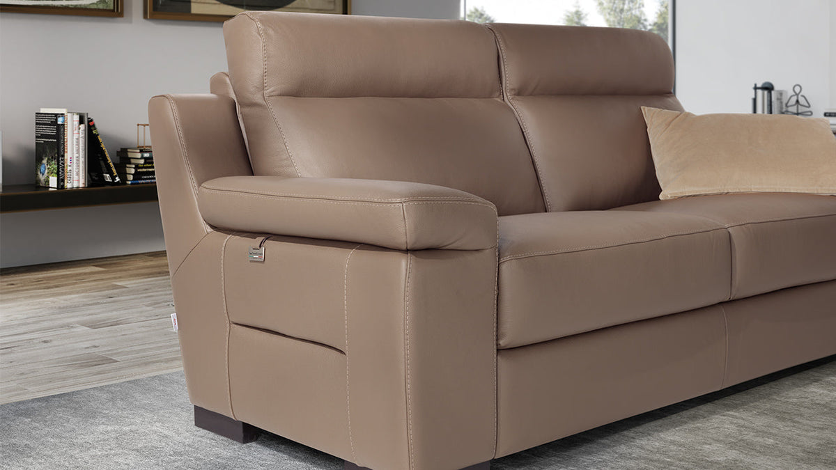 Eldorado Italian Leather Sofa & Chaise Collection