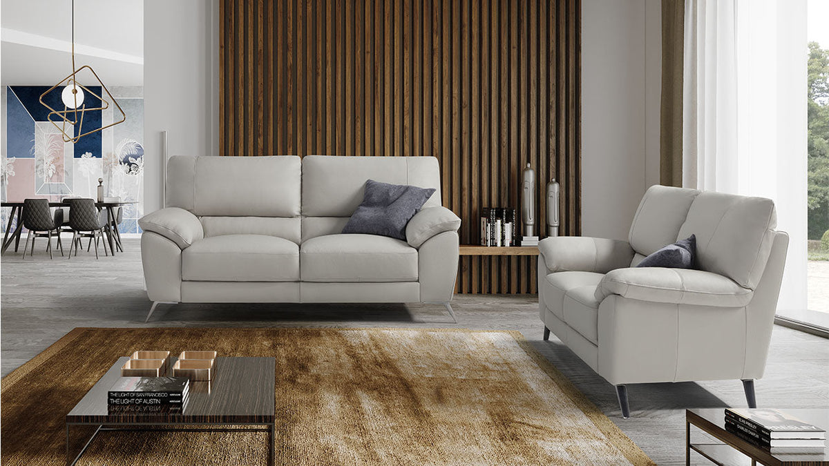 Envy Compact Italian Leather Sofa Collection