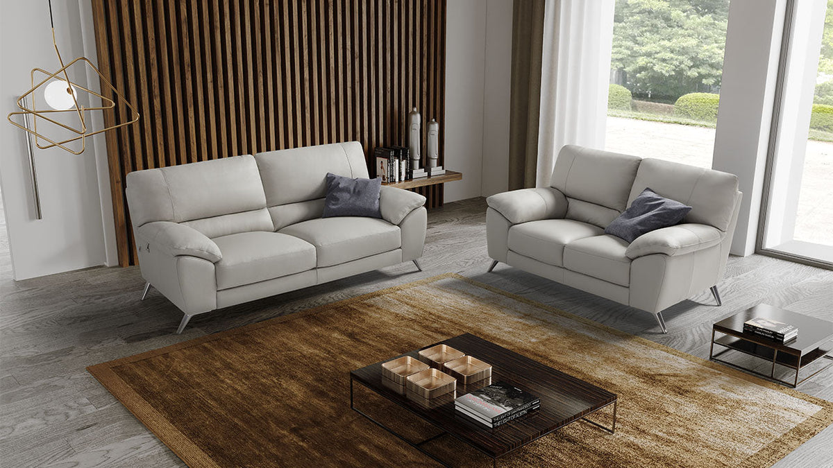 Envy Compact Italian Leather Sofa Collection