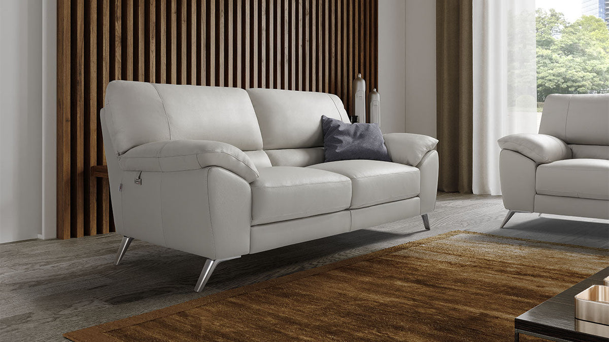 Envy Compact Italian Leather Sofa Collection
