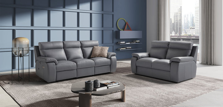 Harry Italian Leather Sofa & Corner with Electric Recliner Option | Newtrend Concepts Italia