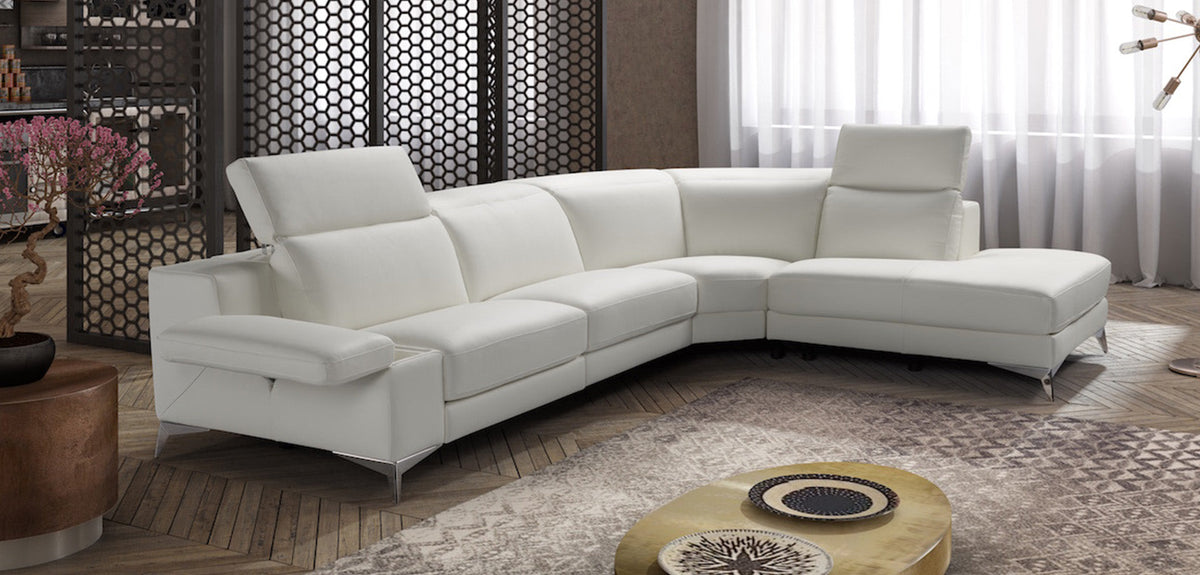 Hypnose Deep Low Italian Leather Sofa & Corner