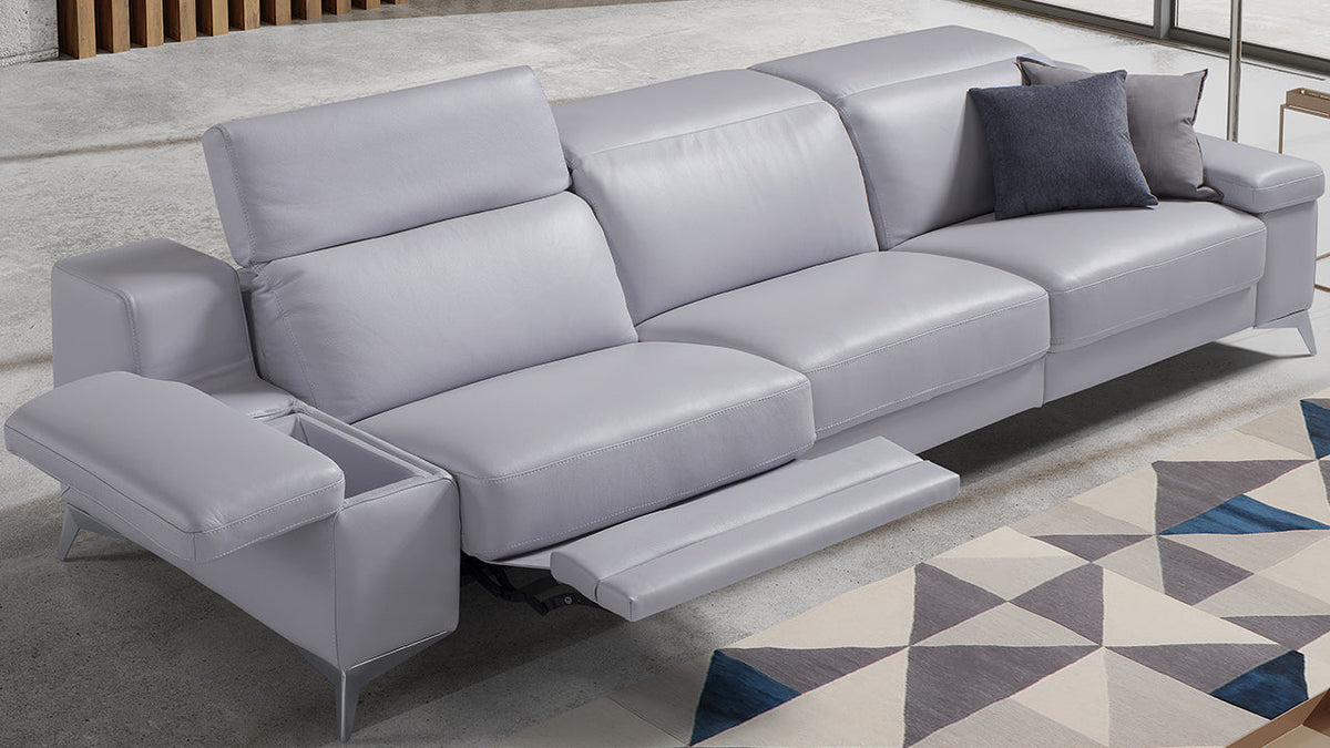 Hypnose Deep Low Italian Leather Sofa & Corner