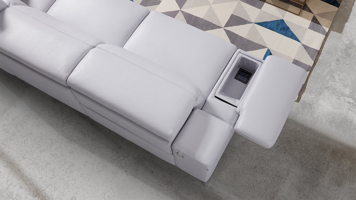 Hypnose Deep Low Italian Leather Sofa & Corner